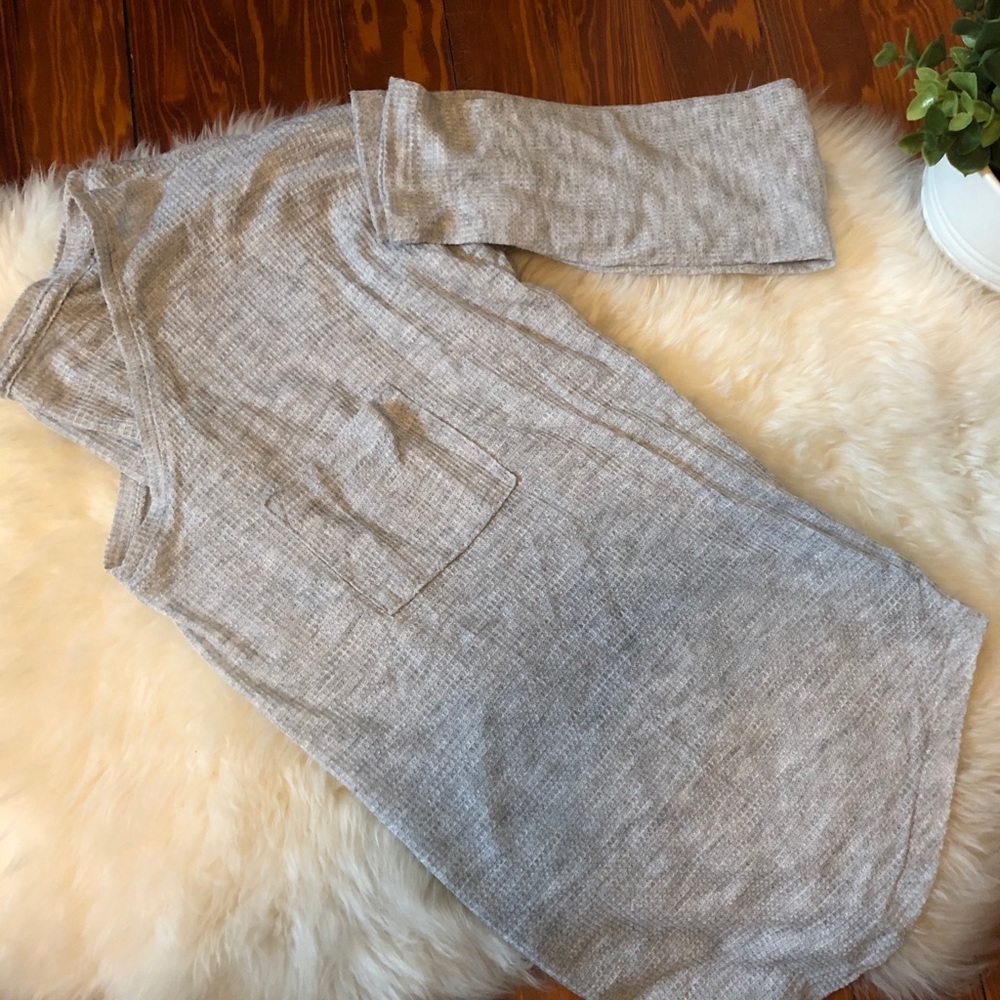 Aerie Grey Pocket Long Sleeve